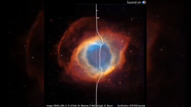 Hubble image of HELIX NEBULA converted to sound.Kinda scary🤯 смотреть онлайн