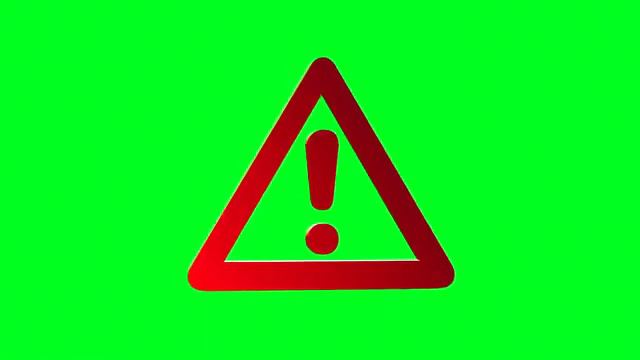 Chromakey. Greenscreen Exclamation Mark. Хромакей. Восклицательный знак.