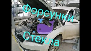 Skoda Superb lll  форсунки  омывателя лобового стекла слабо распыляют .