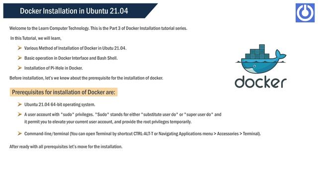 How to Install Docker in Ubuntu 21.04 | Part -3 Introduction смотреть онлайн
