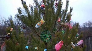 как украсить двор на новый год украшаем двор к новому году