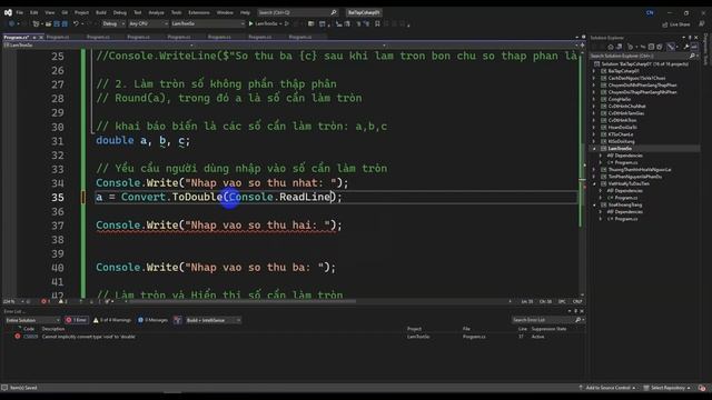 #15 Làm tròn số (Phần 2) | Bài tập C# смотреть онлайн