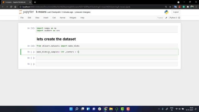 #112 - Practical - K-Means Lab Part 1 | What Is K-Means Lab | K-mean | Machine Learning Course 2022