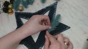 DIY ?☃️СУПЕР БЮДЖЕТНАЯ Новогодняя звезда из картона на дверь или для декора??