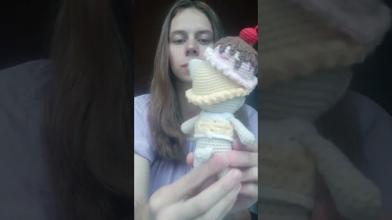 Вязанный крючком сладкий котёнок. Не на продажу. #вязаниекрючком #амигуруми #игрушкакрючком