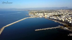 The Kalamata marina - Flying over, not sailing of...