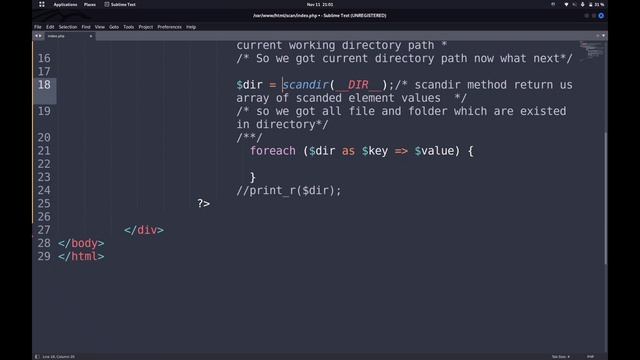 scandir function in php | scandir() | #php #phpscripts