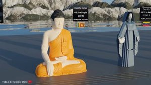 Tallest Statue Without Base Size Comparison (60+ statues) | 3d Animation Comparison