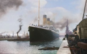 Титаник 1912 год перед отправлением. Документальный отрывок