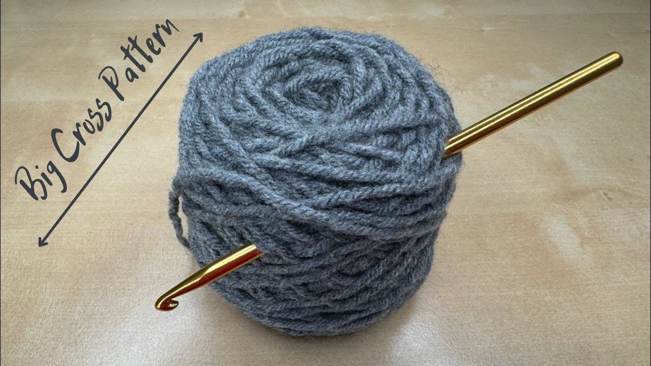 Crochet Big Crosses pattern. Detailed Tutorial for Beginners смотреть онлайн