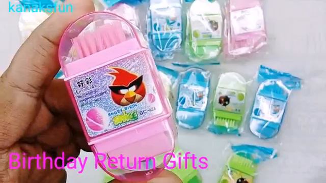 3 IN 1 Pencil Sharpener Eraser Brush | Return Gift Set | Angry Bird смотреть онлайн