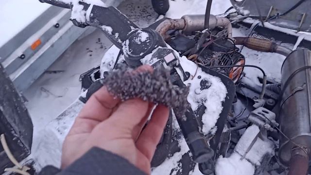 Снегоход с двигателем Лифан, про сапун и подмоторную плиту смотреть онлайн