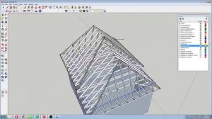 HR: Строительство крыши дома (1/2) SketchUp + Фотоотчет