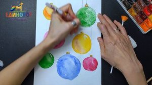 Как нарисовать новогодние рисунки. Рисовать просто. Уроки рисования для детей. Новый год.