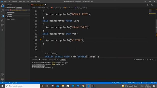 Find the type of a variable in Java | Datatype of variable