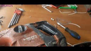 Перфоратор  HILTI TE30-C  Замена щёток своими руками.