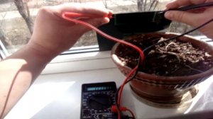 солнечная панель 12вольт 3вата Тест