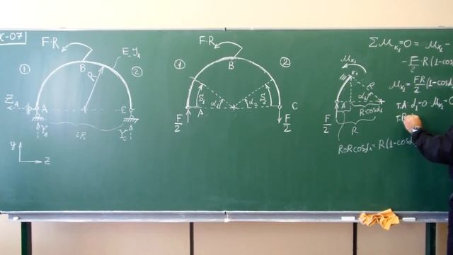 Сопротивление материалов. K-07 (круглая плоская рама).