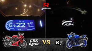 Honda CBR650R ?️ Yamaha YZF R7 | Top Speed & Acceleration ???