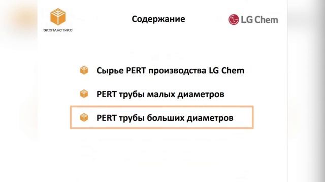 Презентация PERT производства LG Chem
