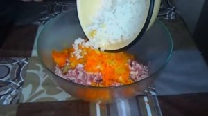 Перец с мясом и рисом.Приготовление фаршированного перца.Фаршированный болгарский перец