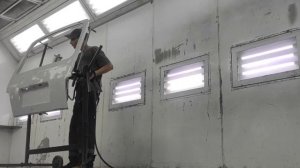 Нива ремонт задней полки покраска