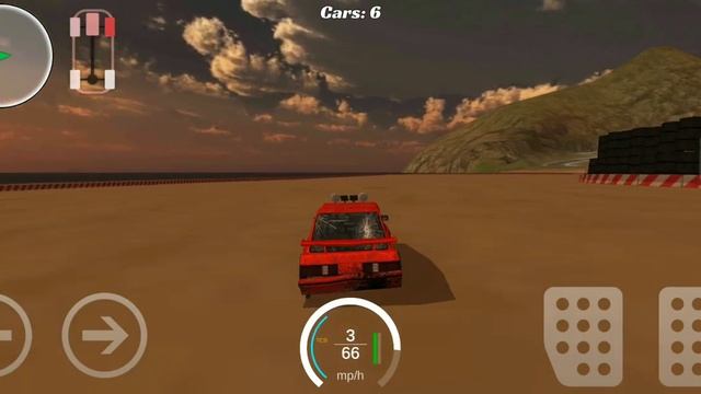 Launching cars in a 1987 Ford Sierra during a demolition derby! смотреть онлайн