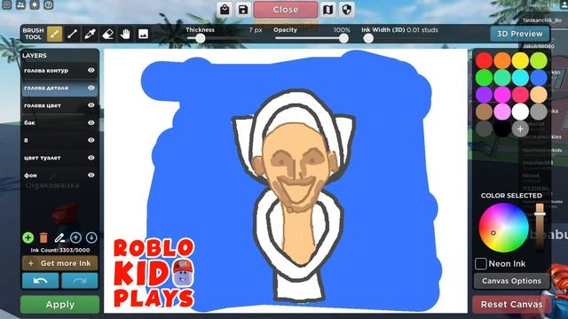 Как НАРИСОВАТЬ Скибиди из цифры 8 и ИГРАТЬ им в Роблокс смотреть онлайн