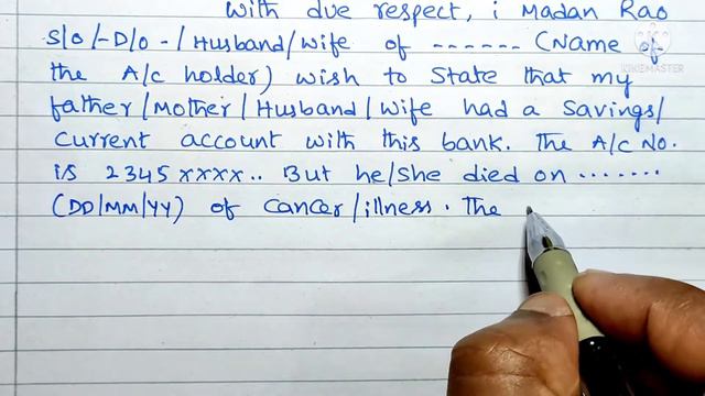 Application Death A/C close/How to Write a Letter For Closing Bank Account For Death of the Custome смотреть онлайн
