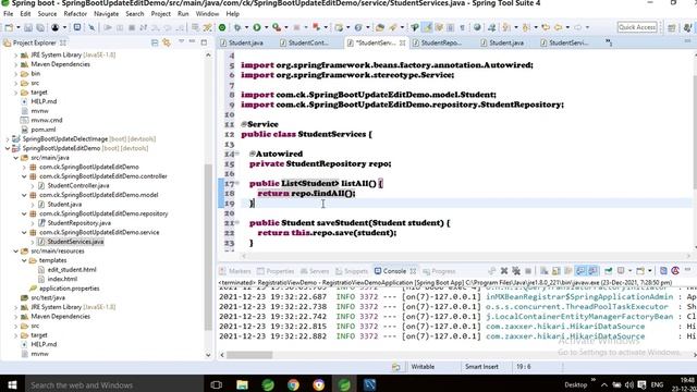 Spring Boot update by id II JPA II MySQL II Thymeleaf II Source Code @CodeWithSinghCk смотреть онлайн