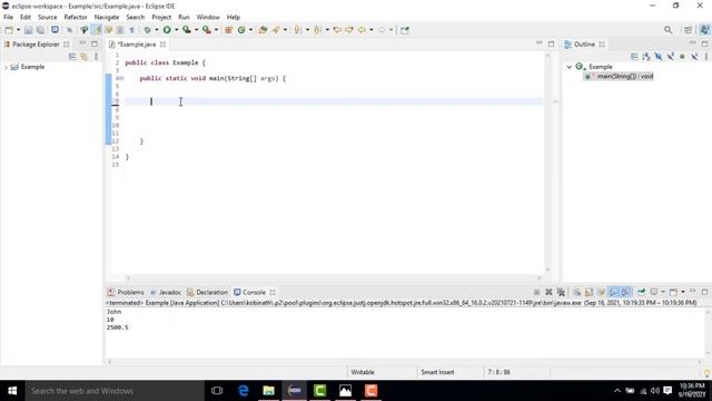 Eclipse Java for Beginners
