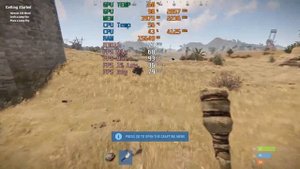 RUST - RX 6500-XT + Ryzen 5 3600 - Default settings - 1080p