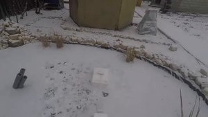 Аэрация воды на пруду зимой. (2018 - 2019)