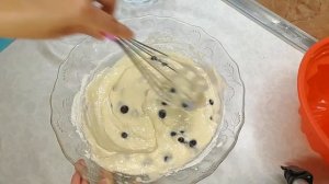 Ягодный кекс на желтках и кефире