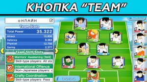 Кнопка "TEAM" в игре Captain Tsubasa: Dream Team | Капитан Цубаса | Димыч