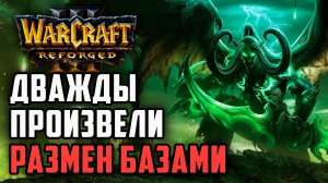 Дважды произвели размен базами: Moon (Ne) vs Blade (Hum) Warcraft 3 Reforged