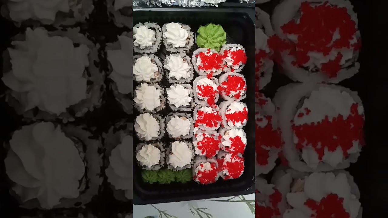 С днем рождения Родная!!!08.09.2023г. Роллы были очень сильно вкусные ммм..пальчики оближешь#shorts