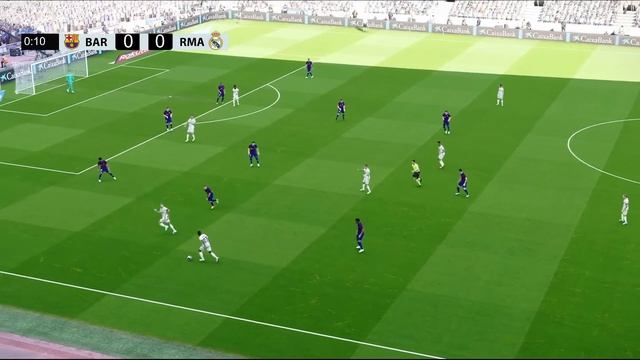 Barcelona vs Real Madrid. Simulación de Videojuegos pes 2021
