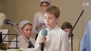 Пение детского хора Церкви ОЦХВЕ Красноярск