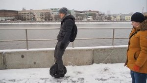Обучение катанию на моноколесе - 1 урок