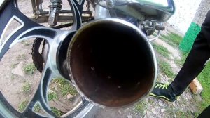 Прямоток из сток глушителя на дельту альфу
