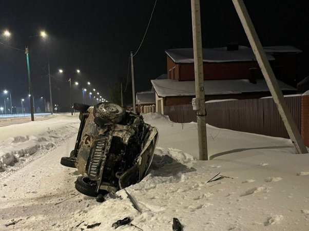 Момент столкновения Renault Clio и "Лада Приора" во время погони в Башкирии попал на видео