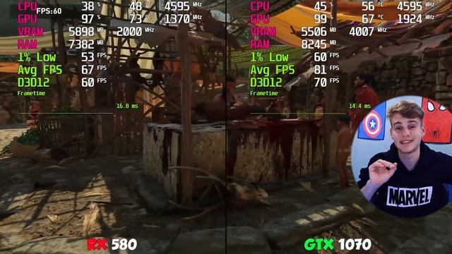 RX 580 vs GTX 1070 // СРАВНЕНИЕ + ТЕСТЫ в ИГРАХ 2020 !!!! смотреть онлайн