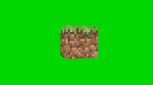 Minecraft Block 3d Green Screen - Gaming Stock Footage  5