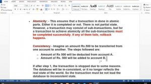 ACID (Atomicity, Consistency, Isolation, Durability)
