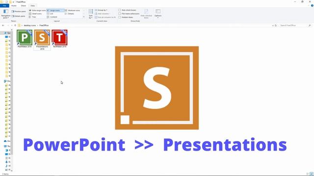How to open .ppt .pptx .potx .pps without Microsoft PowerPoint - FreeOffice 2020 смотреть онлайн
