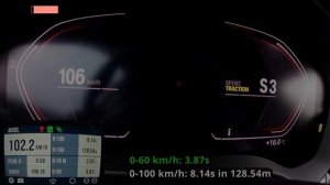 BMW 520i G30 acceleration (0-100, 1/4 mile) with GPS results | 2020 | pre-facelift | RWD