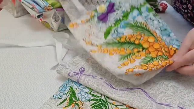 ОБЗОР НАБОРОВ в наличии! Текстиль для кухни, подарочные наборы. Готовимся к Пасхе! смотреть онлайн