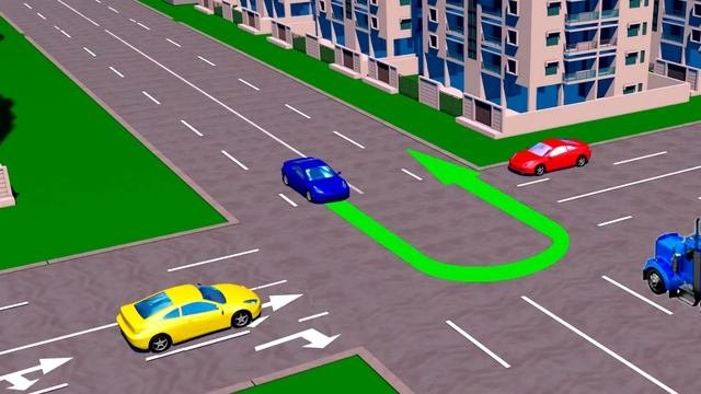 Кому из водителей разрешен разворот, на этом перекрестке?