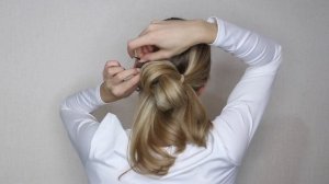 ВЕЧЕРНЯЯ ПРИЧЕСКА СВОИМИ РУКАМИ - ОБЪЕМНЫЙ НИЗКИЙ ПУЧОК | HOW TO: EASY VOLUME LOW BUN TUTORIAL